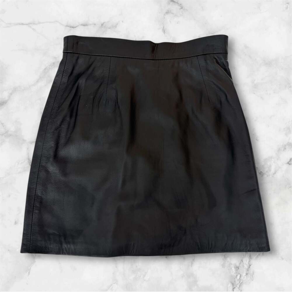 8 by YOOX Leather Mini Skirt Size M